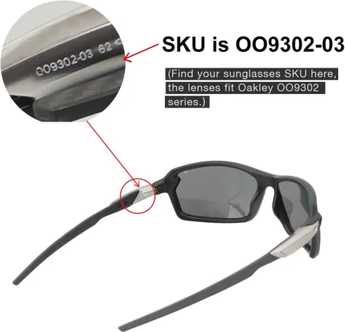Miniatura 6 de Walleva Lentes de repuesto para gafas de sol Oakley Carbon Shift Múltiples opciones disponibles, talla única