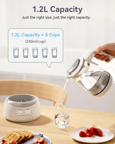 Miniatura 12 de Calentador de biberones Comfyer, calentador de biberones para bebé con luz nocturna y ventilador de enfriamiento más rápido, calentador de agua