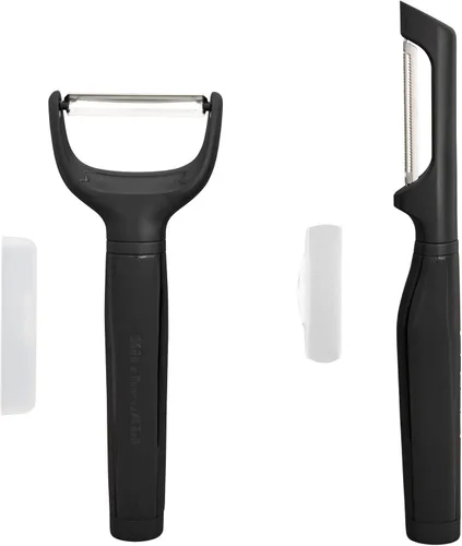 KitchenAid Universal Euro Y Pelador, Juego De 2, Negro