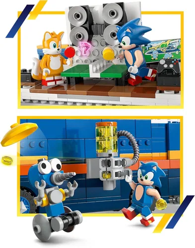 Miniatura 4 de LEGO Sonic The Hedgehog Team Sonic Command Truck Juguete de construcción – Vehículo de juego de simulación con 5 figuras para niños y niñas, a