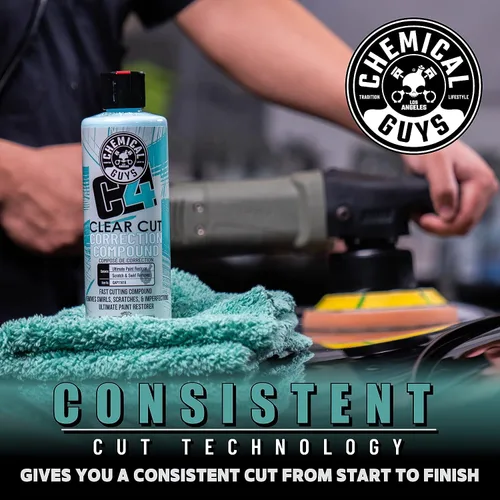 Miniatura 10 de Chemical Guys C4 Clear Cut - Compuesto de corrección profesional para pintura de automóviles, camiones, SUV y RV - Eliminador de microrrayas