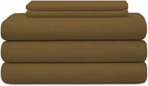 Miniatura 13 de Juego de sábanas de algodón de 28 pulgadas con bolsillo profundo de rayas blancas de 5 piezas con 2 fundas de almohada, 800 hilos