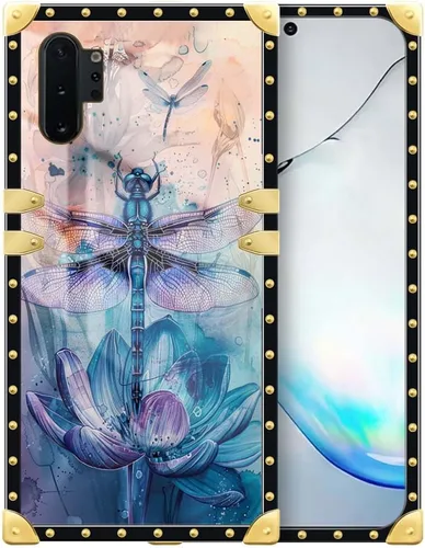 Miniatura 21 de Funda compatible con Samsung Galaxy Note 10 Plus, hermosa mariposa para mujeres y niñas, TPU suave a prueba de golpes, funda cuadrada protectora
