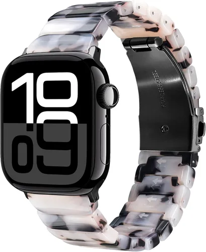 Miniatura 48 de V-MORO - Correas de resina compatibles con Apple Watch Series 11/10/9/8/7 y SE/6/5/4/3/2/1/SE3 de 1.49, 1.57, 1.61, 1.65 pulgadas, correa ligera