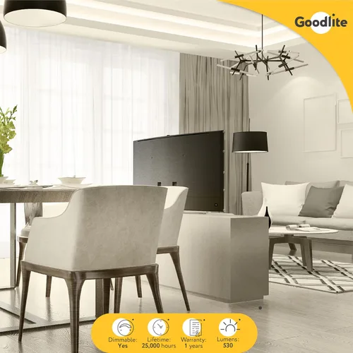 Miniatura 5 de Goodlite G-19895 MR16 LED 7 W (reemplazo de 50 vatios), inundación de 40°, CRI90+, 550 lúmenes, bombilla puntual, regulable, listado UL, blanco