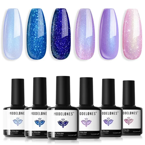 Miniatura 35 de Modelones Imán de esmalte de uñas de gel de ojo de gato, herramienta magnética 8 en 1 para uñas de gel, varita magnética fuerte para arte de uñas