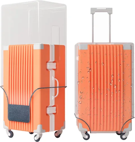 Funda protectora de PVC transparente para maleta, de 24 pulgadas, aprobada por la TSA, 22-25 pulgadas (22.44 pulgadas de alto x 16.14 pulgadas de