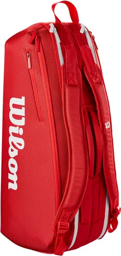 Miniatura 3 de Wilson 2025 Super Tour - Bolsas para raquetas de tenis rojas - Rojo/Blanco