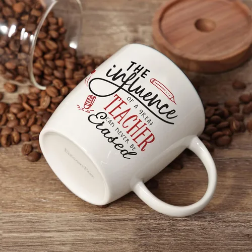 Miniatura 2 de ELEGANTPARK Regalos para Maestros para Regalos de Agradecimiento a Maestros para Mujeres Taza de Café Cumpleaños San Valentín Graduación Acción