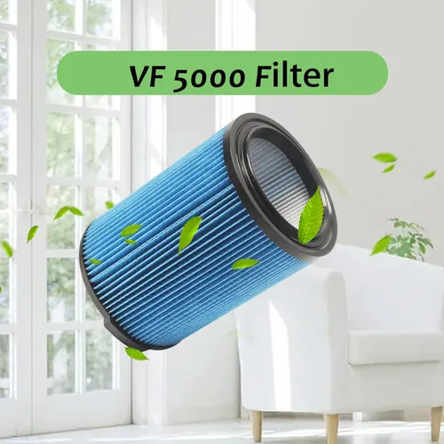 Miniatura 7 de Paquete de 2 filtros de repuesto VF5000 que se ajustan a aspiradoras húmedas y secas Ridgid de 6-20 galones, filtros de aspiradora plisados de 3