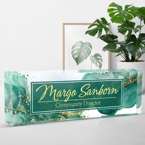 Miniatura 15 de Placa de nombre para escritorio, placa de nombre de escritorio personalizada, regalos para compañeros de trabajo, jefe, profesor, enfermera, regalos