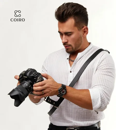 Miniatura 8 de C Coiro Leather Camera Strap Crossbody for DSLR, Mirrorless – Secure Dual Mount, Quick Release for Professional Photography