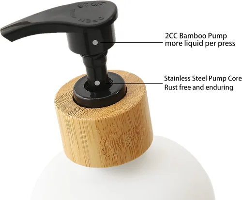 Miniatura 6 de Dispensador de jabón para platos para fregadero de cocina. Dispensador de jabón de manos de vidrio, decoración moderna de casa de campo para baño