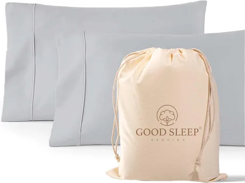 Miniatura 22 de Juego de 4 fundas de almohada estándar de 1000 hilos, 100% algodón egipcio, con algodón de fibra larga y tejido satinado, suaves y sedosas, como