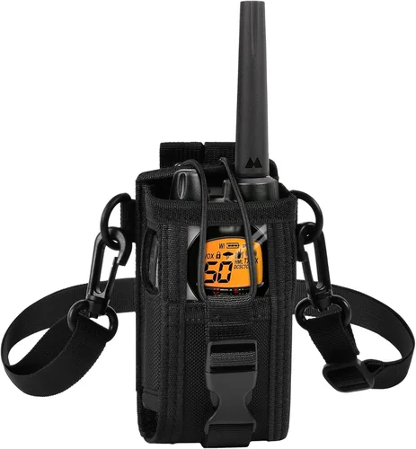 ANKHOH Funda Holster para Radio Compatible con GXT1000VP4 Radio Bidireccional GMRS de 50 Canales, Estuche para Walkie Talkie de Largo Alcance,