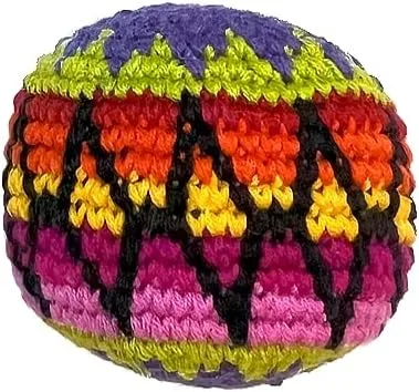 Mia Jewel Shop Spirit of Nature - Footbag Sack for Kick Ball | Assorted Foot Bag Crochet Hacky for Adults | Juggling Balls for Beginners |