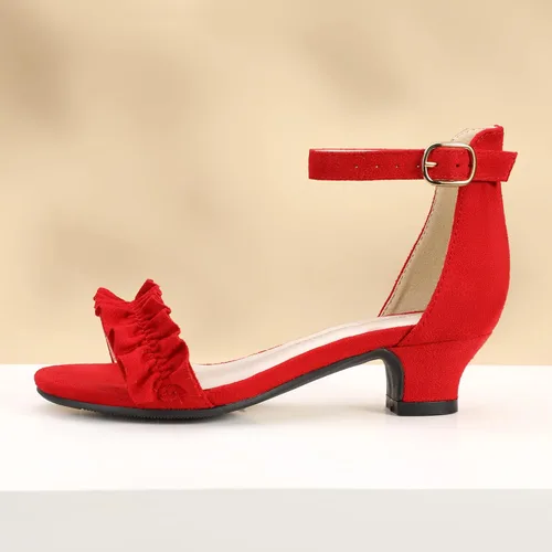 Miniatura 3 de PANDANINJIA Zapatos de vestir para niñas, zapatos de tacón para niñas, zapatos de vestir para niñas de flores, para boda, fiesta, Cynthia para niños