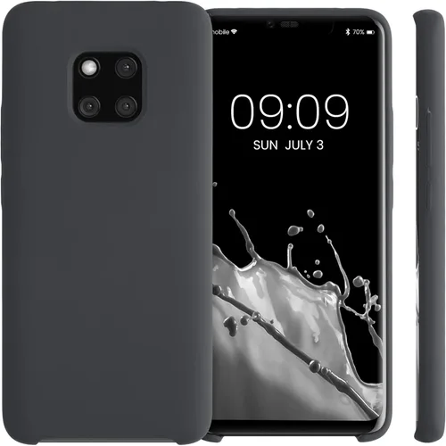 Miniatura 4 de kwmobile Funda compatible con Huawei Mate 20 Pro - Funda de silicona TPU con acabado suave - Negro mate