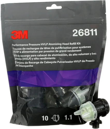 Miniatura 11 de 3M Performance Gravity HVLP Kit variado de cabezales atomizadores, 26730, tamaños 1.2, 1.3, 1.4, 1.6, 1.8, 2.0, para usar pistola pulverizadora