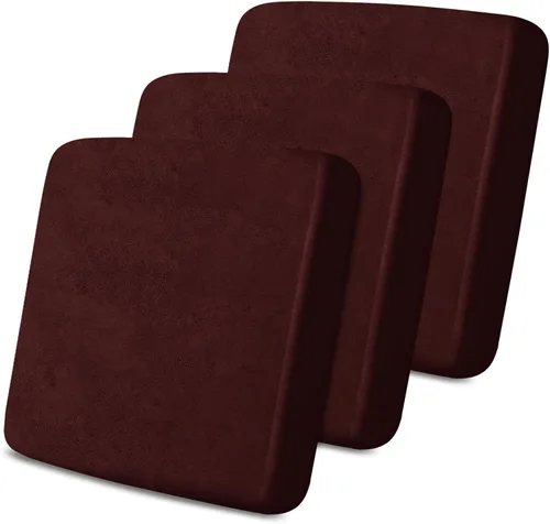 Miniatura 101 de Fundas de cojín tipo cuero para sofá, juego de fundas protectoras de muebles para sillón seccional, sofá biplaza de tela de elastano elástica