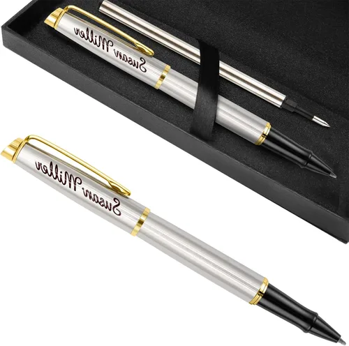 Miniatura 9 de Bolígrafos personalizados, bolígrafo grabado para hombres, bolígrafos de tinta de gel personalizados, bolígrafo de escritura regalo para graduación