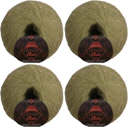 Miniatura 118 de JubileeYarn Mohair Elixir Yarn - 50g/Skein Baby Wool Blend - Cosmopolitan - 1 Skein