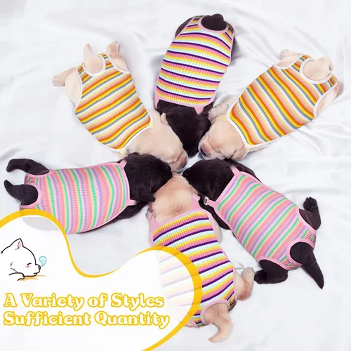 Miniatura 2 de Nuanchu 3 piezas de pañales sanitarios para perras hembras con tirantes ajustables, pañales lavables y reutilizables para perros pequeños, medianos
