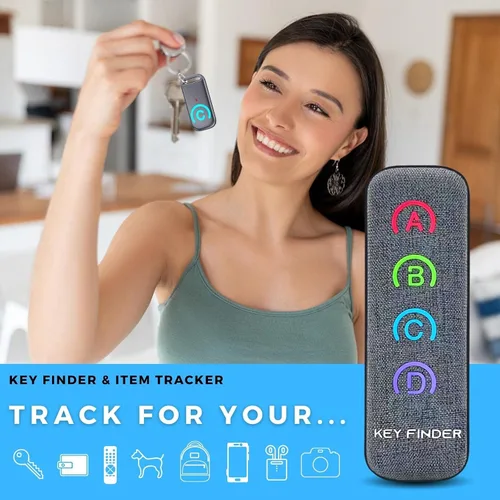 Miniatura 2 de Localizador de rastreador de artículos RF de 80 dB con rango de trabajo súper largo (gris)