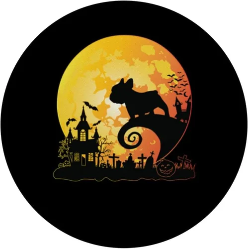 Miniatura 3 de Bulldog francés con luna calabaza disfraz de Halloween PopSockets MagSafe PopGrip para iPhone