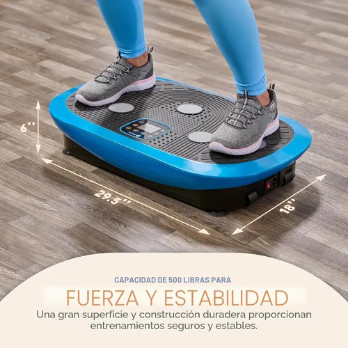 Miniatura 6 de Lifepro 4D Vibration Plate Exercise Machine — Triple Motor, 7 Presets, 60 Speeds Rumblex Plus/Pro Vibrating Platform with Wrist Remote — Whole Body