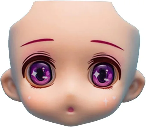 Cara de repuesto para GSC, YMY cuerpo de muñeca movible muñeca juguetes cara accesorios de extensión de muñeca (Face004)