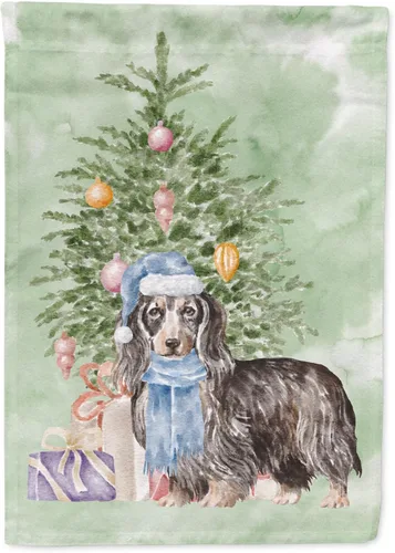 Miniatura 39 de Caroline's Treasures CK8213GF Bulldog Inglés #2 Regalos de Navidad y árbol de jardín Bandera de buzón Bandera decorativa para patio exterior, patio