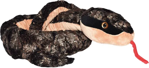 Wild Republic Cabeza de metal de peluche de serpiente, animal de peluche de serpiente, juguete de peluche, regalos para niños, serpiente de mascota,