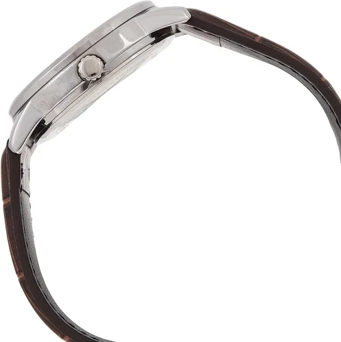 Miniatura 3 de Casio #MTP-V002L-7B Reloj analógico estándar de cuero para hombre, fácil de leer, fecha de día, plateado, Informal, clásico