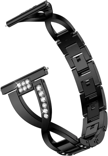 Miniatura 3 de Correas de repuesto para Samsung Galaxy Watch 3 de 1.772 in SM-R840 para mujeres y hombres, 0.866 pulgadas de liberación rápida de acero inoxidable
