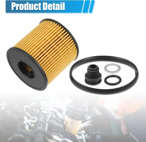 Miniatura 6 de X AUTOHAUX 4 piezas de repuesto de filtro de aceite de motor 26350-2J000 Filtro de combustible de aceite para Hyundai Elantra Limited SE SEL 2.0L L4