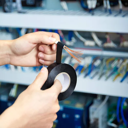 Miniatura 5 de Amazon Basics Cinta adhesiva eléctrica, para bricolaje en el hogar, reparaciones, electricidad, automoción y equipo, paquete de 6, 3/4 pulgadas por