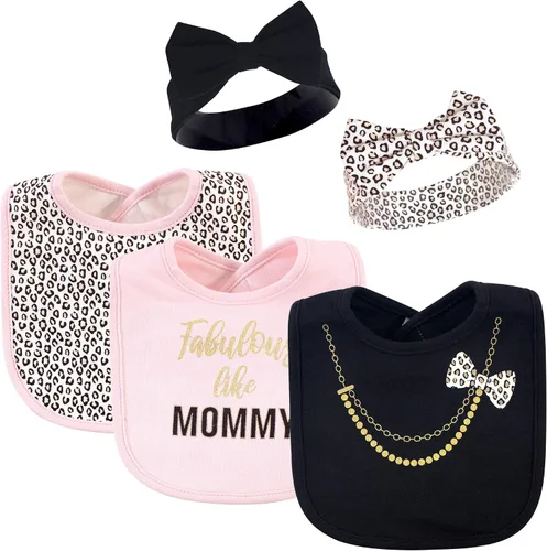 Miniatura 3 de Little Treasure baby-girls Bib and Headband Set