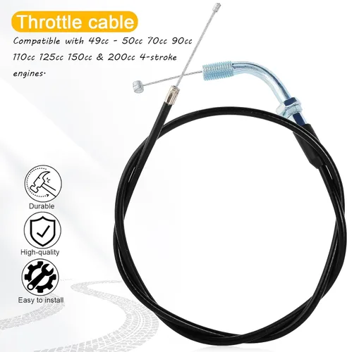 Miniatura 4 de Cable del acelerador para 49cc 50cc 70cc 90cc 110cc 125cc 140cc 150cc 200cc Pit Dirt Pocket Bike de 4 tiempos CRF50 CRF70 CRF80 XR50 XR70 XR80 SDG