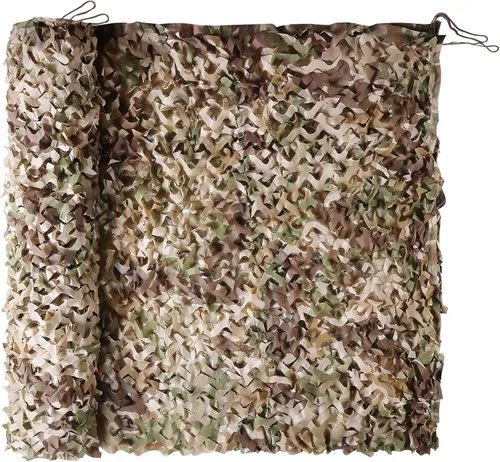 Miniatura 12 de Red de Camuflaje Red de Camuflaje 6.5ft×10ft, 10ft×10ft, 20ft×20ft, con Respaldo de Malla, Redes para Puesto de Caza, Toldo Parasol, Red de Lona