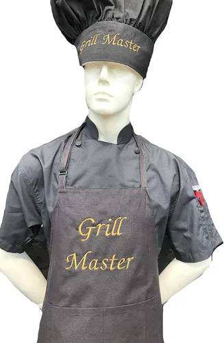 Miniatura 14 de CHEFSKIN Hermoso delantal de chef Grill Master Chef Regalo profesional