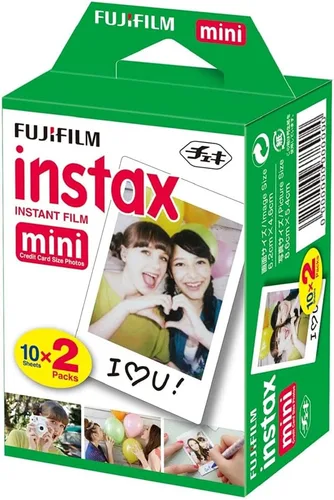 Miniatura 6 de Fujifilm Película Instax Mini para cámara instantánea con unidad flash USB Sandisk de 32 GB + 2 paquetes mini dobles (40 hojas) y paño de limpieza
