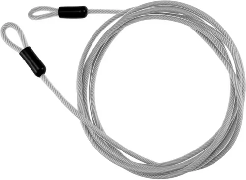 Miniatura 8 de 10FT 5mm Stainless Steel Security Cable with Hooks, Steel Coated Braided Double Loop Flexible Wire Rope for Bicycles, Luggage, Gates & Outdoor