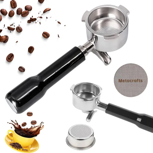 Portafiltro Espresso 51mm con doble salida Compatible con Delonghi Dedica EC680 y EC685 así como modelos de cafetera SMEG y EUPA - Incluye cesta de