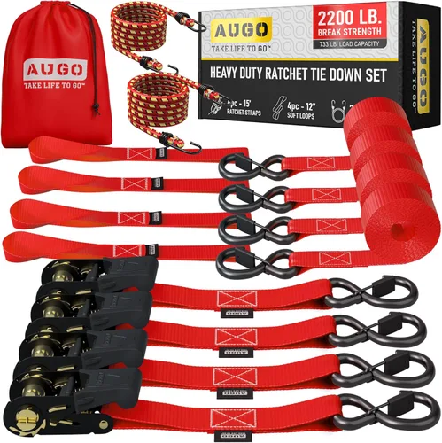 Miniatura 25 de Correas para movimiento de electrodomésticos, césped, equipos de carga, motocicletas. 500 de capacidad de carga y 1500 libras de resistencia a