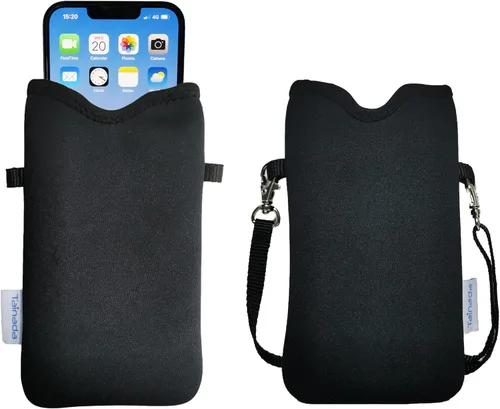 Miniatura 93 de Tainada Funda Estuche Bolsa de Neopreno para Teléfono para Hombres y Mujeres con Correa Cruzada/Cordón para el Cuello para iPhone 17/16/15 Pro Max