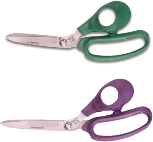Wolff - Juego de tijeras ergonómicas, fabricadas en Estados Unidos, tijeras resistentes para envolver regalos, cocina, aves, tela, costura,