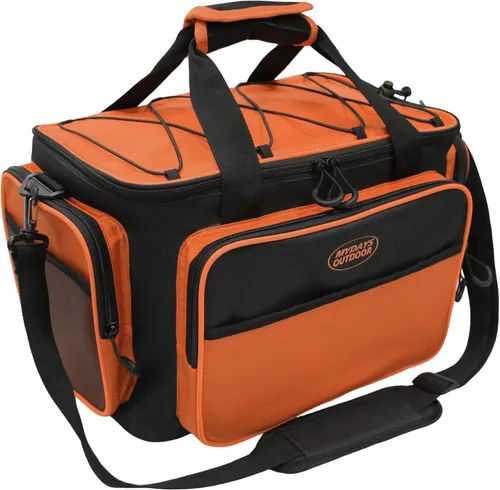 Bolsas de aparejos de pesca, bolsas de pesca para pesca de agua salada o agua dulce, bolsa de aparejos con correa acolchada para el hombro (no