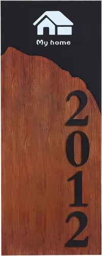 Miniatura 17 de GREUS Letrero personalizado con número de casa, placa de dirección personalizada, pizarra para interiores y exteriores, letreros decorativos