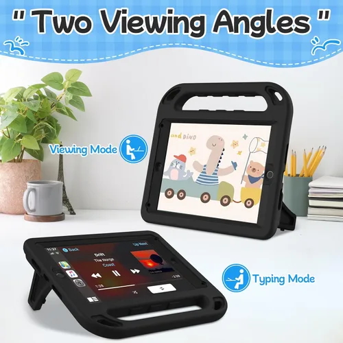 Miniatura 7 de BMOUO Funda para niños para iPad 9.7 2018/2017/iPad Air 2/1/Pro 9.7 - Protector de pantalla integrado con mango a prueba de golpes, funda